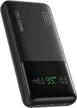 Amazon INIU Power Bank, 27000mAh 140W Power Bank Klein maar sterke USB C-ingang & uitgang voor telefoon en laptop, externe mobiele t aanbieding