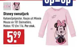 ALDI Disney sweatjurk 92 t/m 116 aanbieding