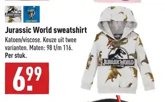 ALDI Jurassic World sweatshirt 98 t/m 116 aanbieding