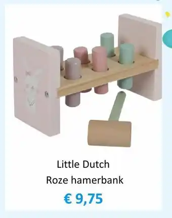 Ons Speelgoed Online Little Dutch Roze hamerbank aanbieding