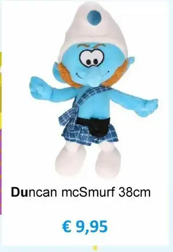 Ons Speelgoed Online Duncan mcSmurf 38cm aanbieding