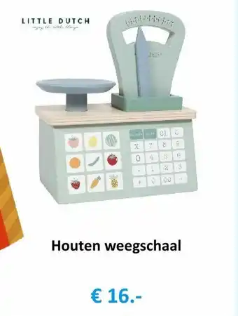 Ons Speelgoed Online Little Dutch Houten weegschaal aanbieding