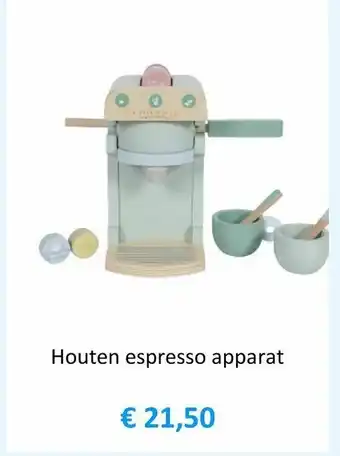 Ons Speelgoed Online Houten espresson apparat aanbieding