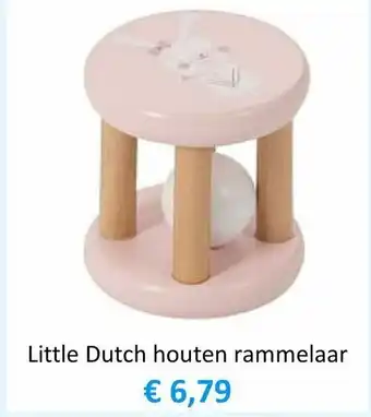 Ons Speelgoed Online Little Dutch houten rammelaar aanbieding