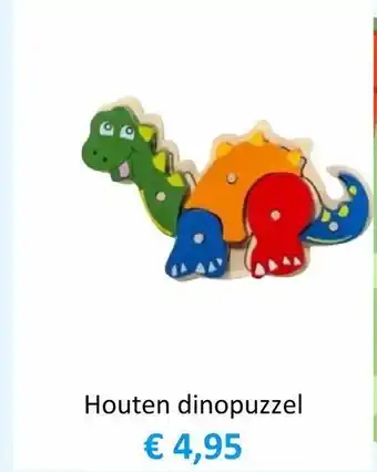 Ons Speelgoed Online Houten dinopuzzel aanbieding