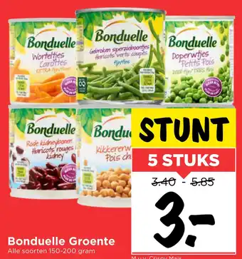 Vomar Voordeelmarkt Bonduelle groente 2150-200 gram aanbieding