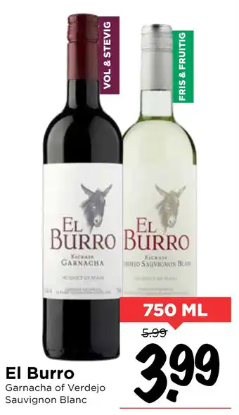 Vomar Voordeelmarkt El Burro 750 ml aanbieding