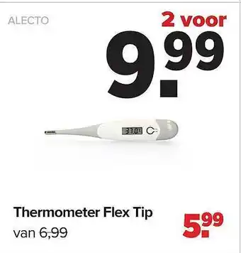 Baby-Dump Alecto thermometer flex tip aanbieding