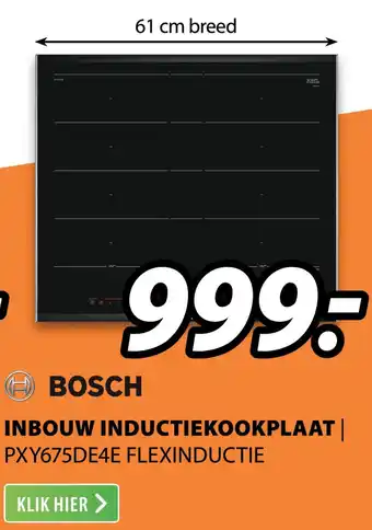 Expert Bosch inbouw inductiekookplaat | flexinductie aanbieding