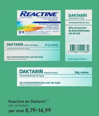 Etos Reactine en daktarin aanbieding