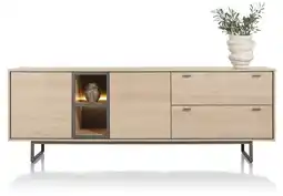 Xooon Helsinki, Dressoir 240 Cm. - 2-Deuren + 2-Laden + 2-Niches (+ LED) aanbieding