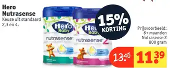 Kruidvat Hero nutrasense 800 gram aanbieding