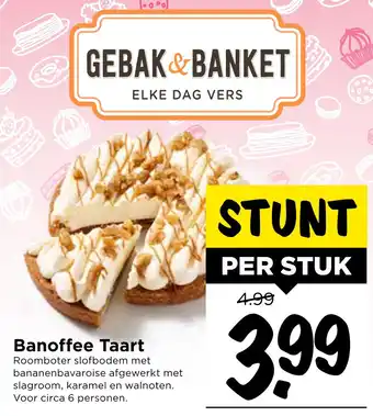 Vomar Voordeelmarkt Banoffee taart aanbieding