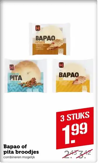 Coop Bapao of pita broodjes aanbieding