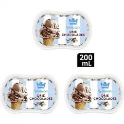 Albert Heijn Hertog Ijssalon mini drie chocolades 2-pack aanbieding
