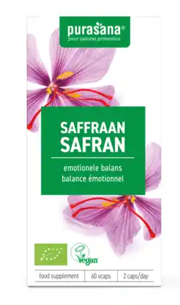 De Online Drogist Purasana Saffraan Capsules aanbieding