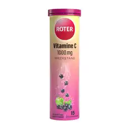 De Online Drogist Roter Vitamine C 1000mg Weerstand Zwarte Bes Appel Bruistabletten aanbieding