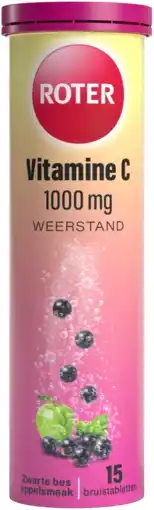 De Online Drogist Roter Vitamine C 1000mg Weerstand Zwarte Bes Appel Bruistabletten aanbieding