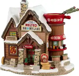 Intratuin Lemax Vail Village kersthuisje melted snowflake (fondue restaurant) 12,3 x 18,6 x 17,7 cm aanbieding