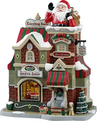 Intratuin Lemax Caddington Village kersthuisje santa shop (kerst winkel) 12,8 x 19 x 23,5 cm aanbieding