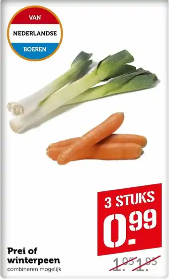 Coop Prei of winterpeen aanbieding