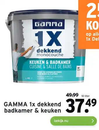 GAMMA Gamma 1x dekkend badkamer & keuken 10 liter aanbieding