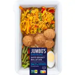 Jumbo Jumbo's Gehaktbal Sate protienerijk 475g aanbieding