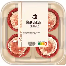 Albert Heijn AH Mini red velvet slofjes aanbieding