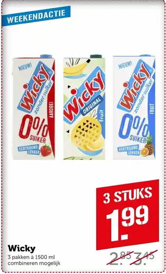 Coop Wicky 1500 ml aanbieding