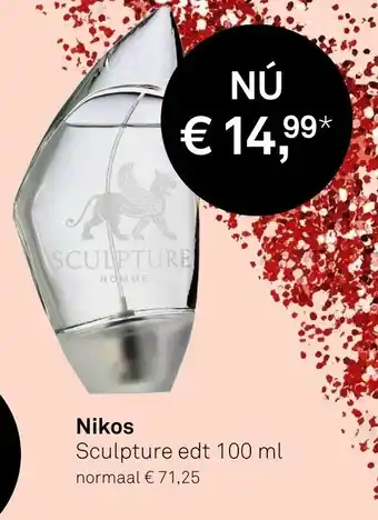 Mooi parfumerie Nikos 100ml aanbieding