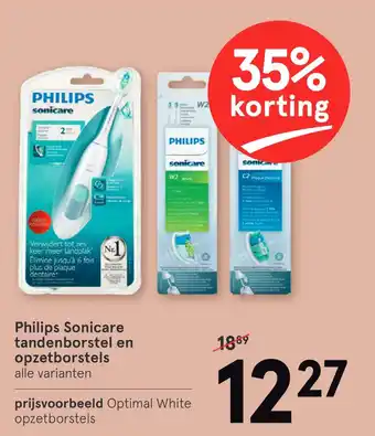 Etos Philips sonicare tandenborstel en opzetborstels aanbieding