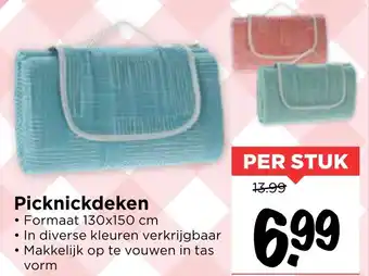 Vomar Voordeelmarkt Picknickdeken 130x150 cm aanbieding