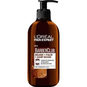 Douglas L´Oréal Men Expert BarberClub Beard + Face + Hair Wash aanbieding