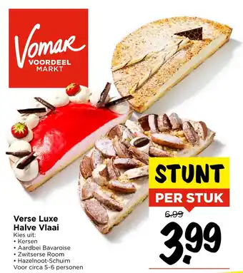 Vomar Voordeelmarkt Verse Luxe Halve Vlaai aanbieding