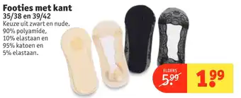 Kruidvat Footies met kant aanbieding