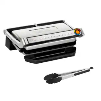 MediaMarkt Tefal Gc728d Optigrill+ Xl Contactgrill Zilver aanbieding