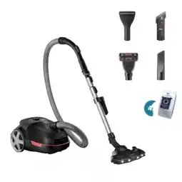 MediaMarkt Philips Xd6142/12 Stofzuiger Met Zak Diep Zwart aanbieding