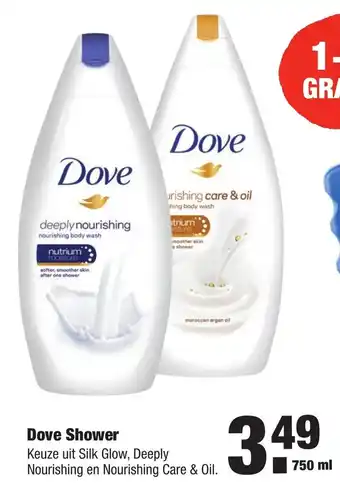 ALDI Dove shower 7502 ml aanbieding