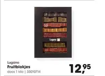 HANOS Lugano fruitblokjes 1kilo aanbieding