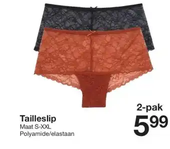 Zeeman Tailleslip aanbieding