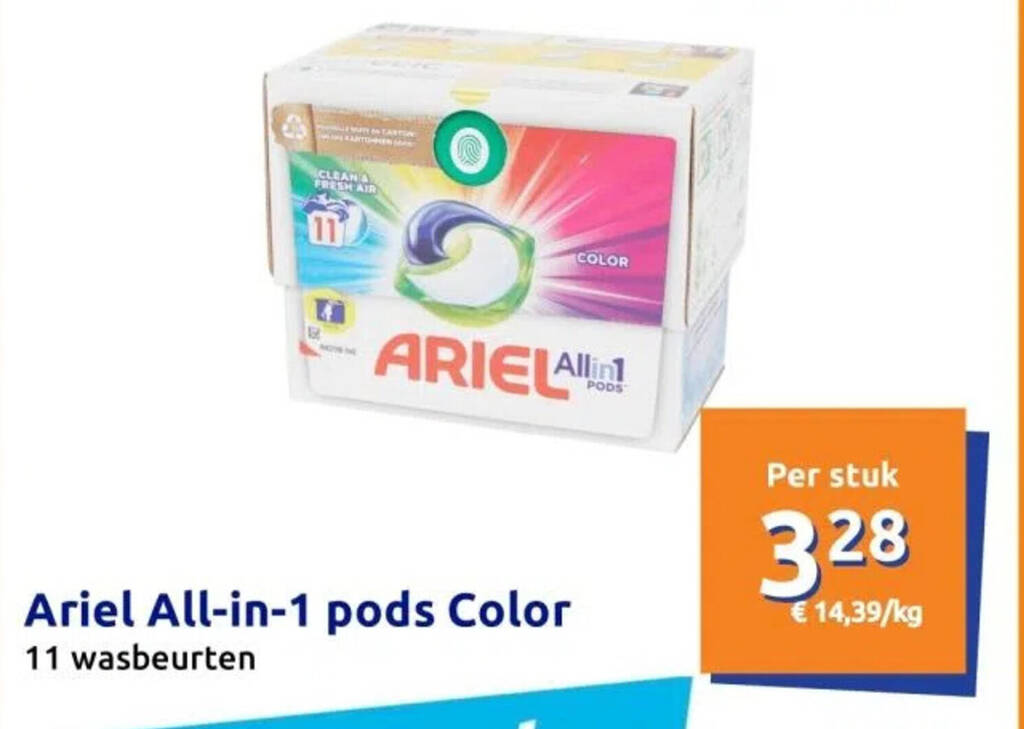 Ariel All-in-1 pods Color aanbieding bij Action