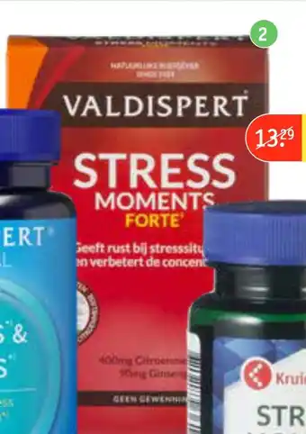 Kruidvat Valdispert stress moments forte melisse aanbieding