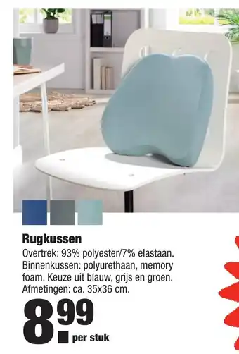 ALDI Rugkussen 35x36 cm aanbieding