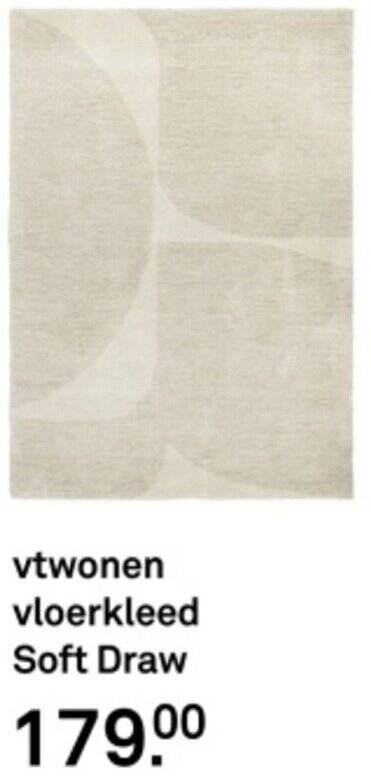 Vtwonen vloerkleed Soft Draw aanbieding bij Karwei € 179,00
