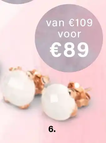 Siebel Juweliers Bronzallure oorstekers witte agaat aanbieding