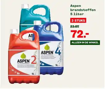 Welkoop Aspen brandstoffen aanbieding
