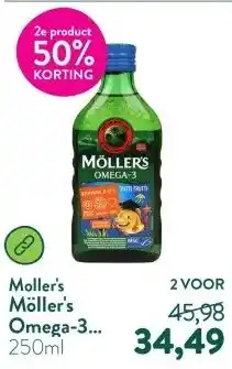 Holland & Barrett Möller's Omega-3 Levertraan Tutti Frutti aanbieding