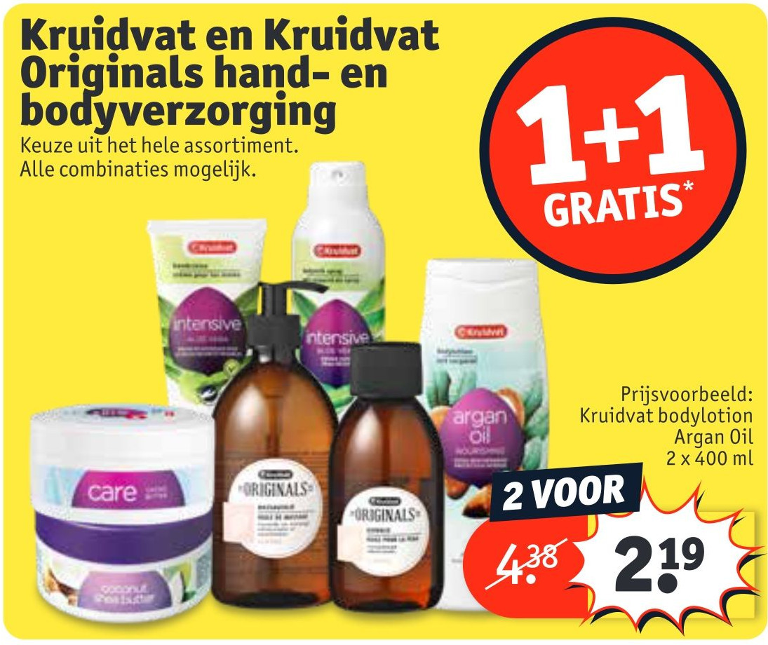 Kruidvat en kruidvat originals hand en 400ml aanbieding bij Kruidvat