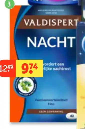 Kruidvat Valdispert nacht aanbieding