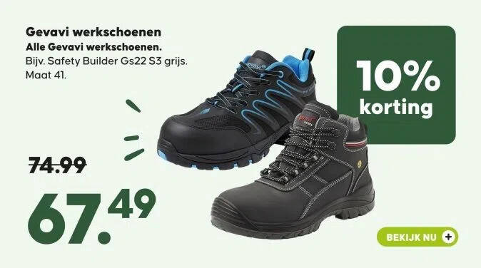 Gevavi werkschoenen aanbieding bij Boerenbond